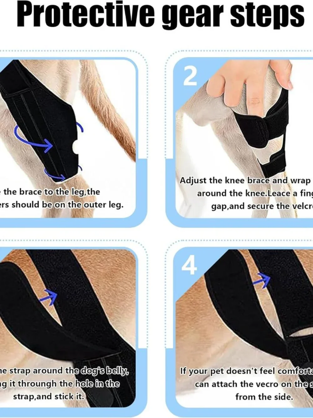 Dog Knee Brace for Torn ACL/CCL & Hind Leg Support